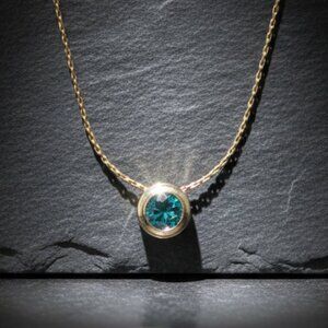 Alex and Ani Necklace Energy Harmony – Blue Zircon – Gold – New with Tag